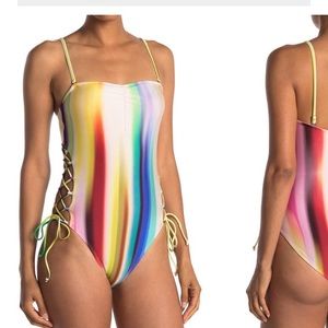 Rachel Roy Festival Lights swimsuit M